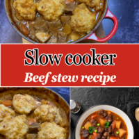 Simple Beef Stew and Dumplings Recipe Using Your Slow Cooker