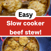 Simple Beef Stew and Dumplings Recipe Using Your Slow Cooker