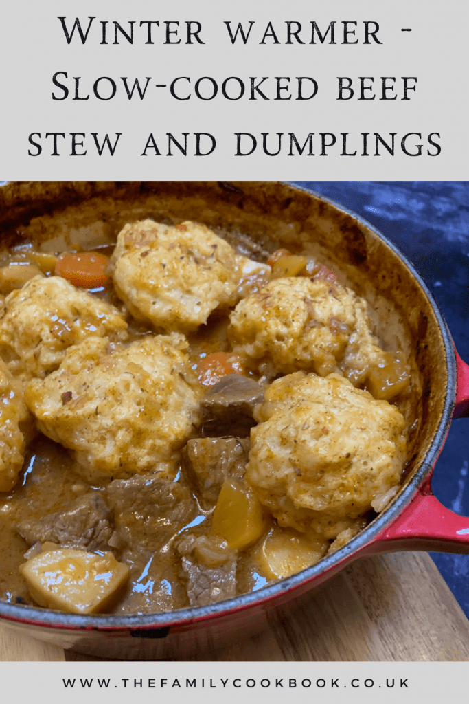 Slow cooker beef stew and dumplings recipe