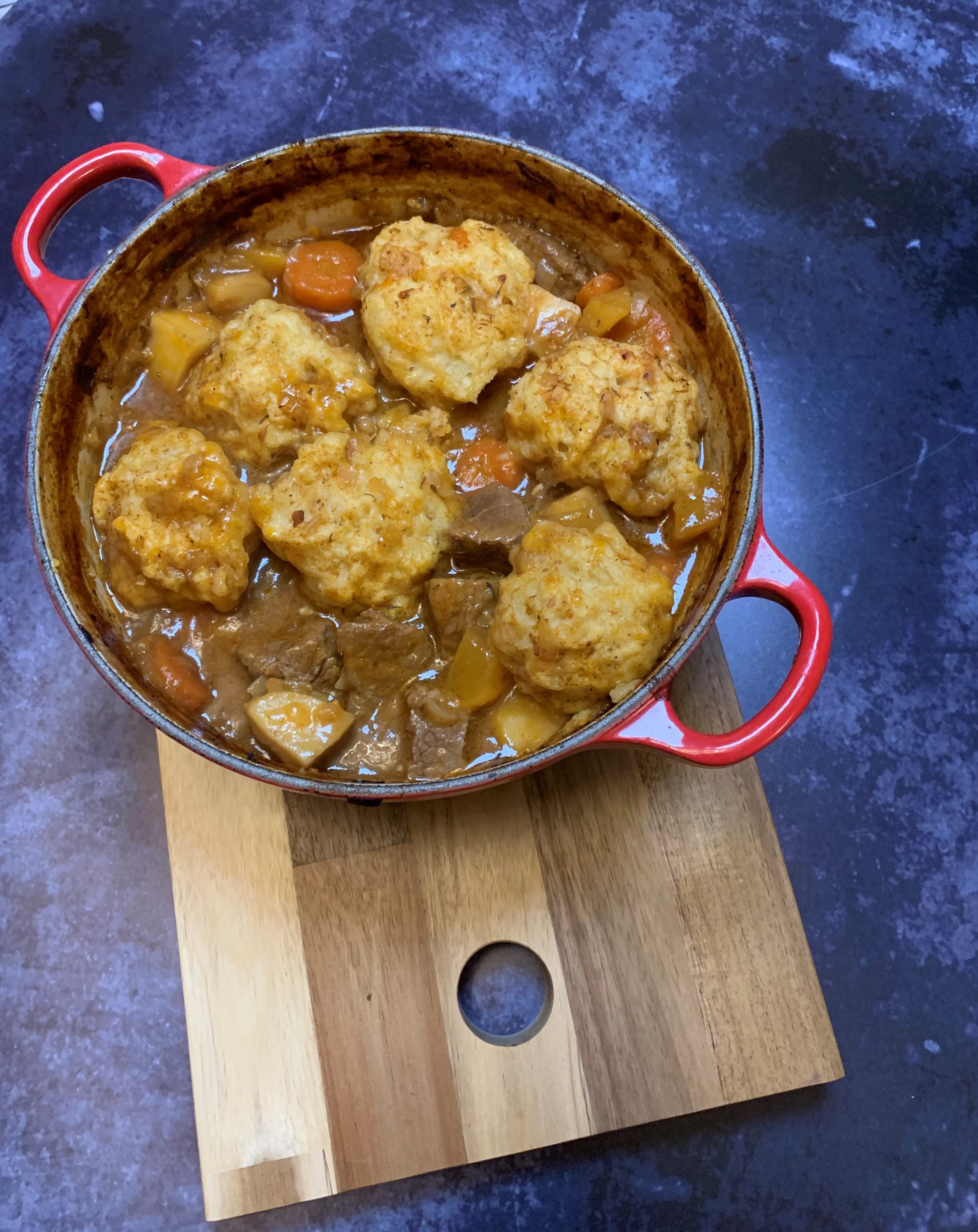 Slow-cooked Beef Stew And Dumplings. - The Family Cookbook