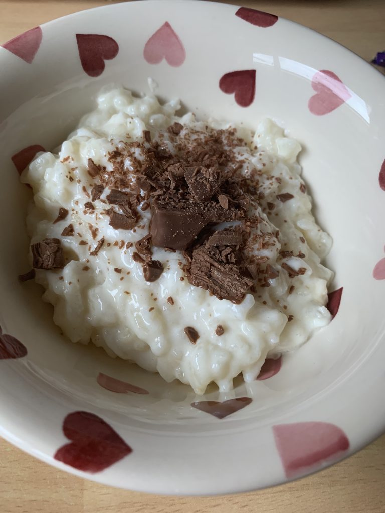 Yummy slow cooker rice pudding