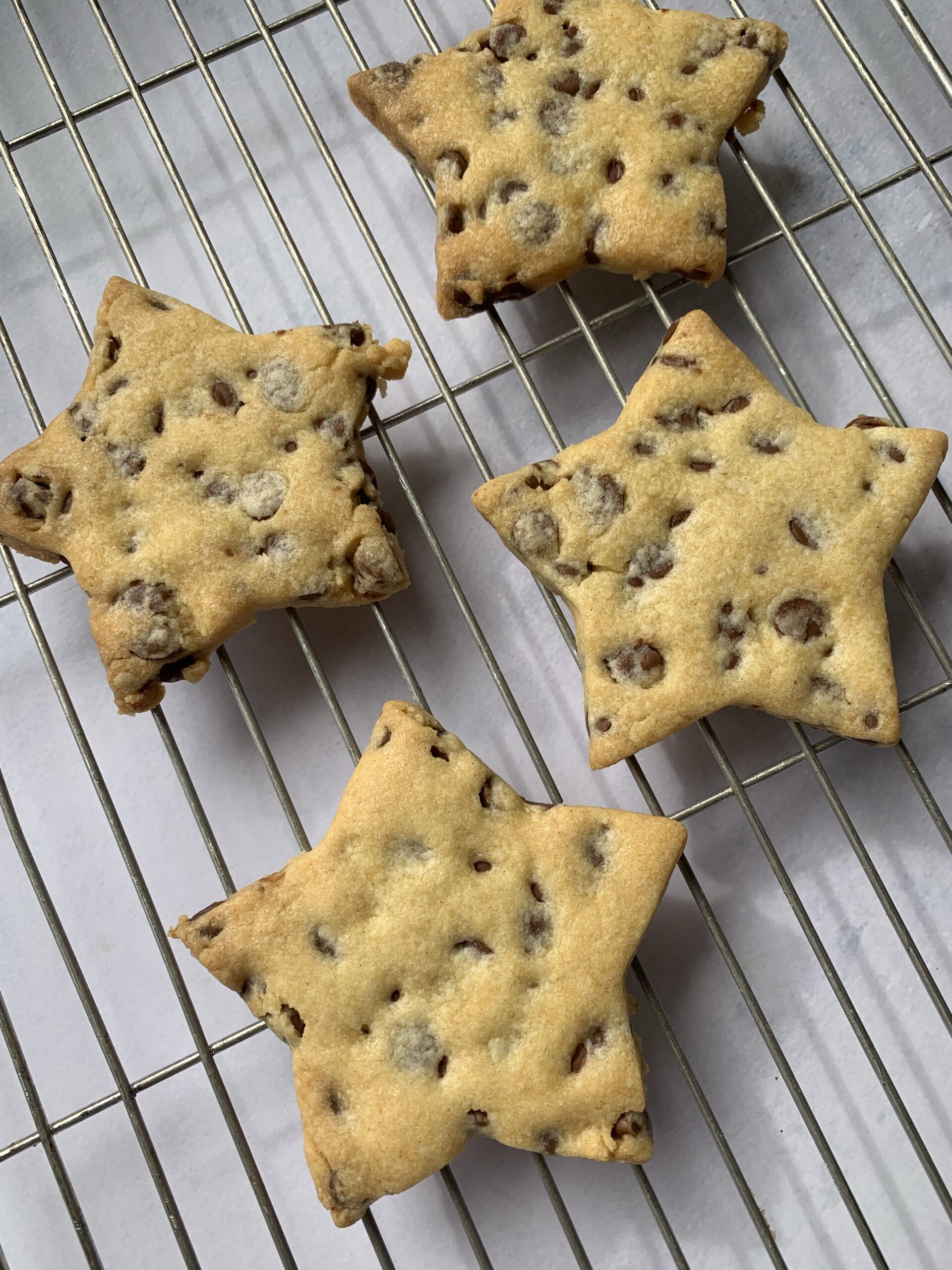 Quick and easy chocolate chip shortbread biscuits