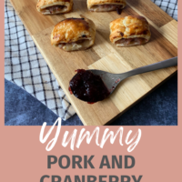 Delicious pork and cranberry sausage roll recipe