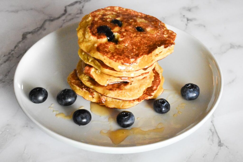 Blueberry Oatmeal Pancakes recipe