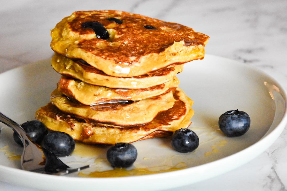 Blueberry Oatmeal Pancakes recipe