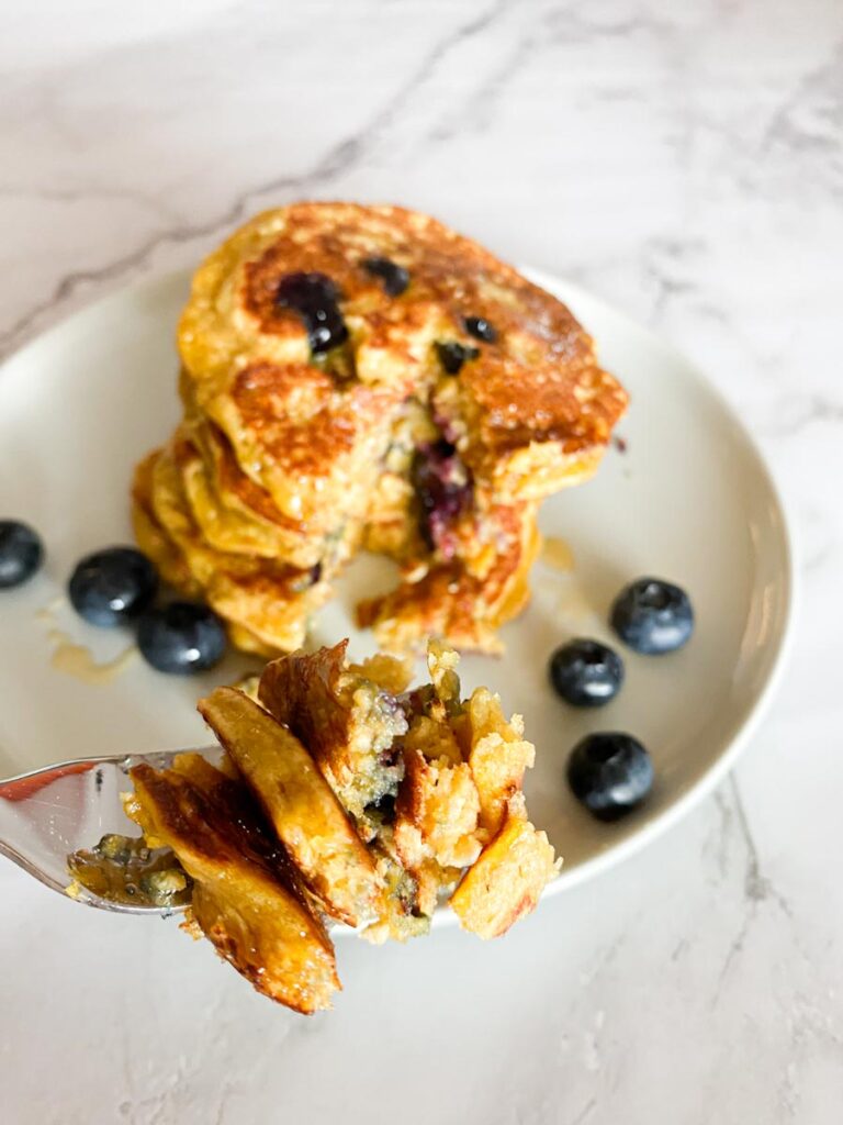 Blueberry Oatmeal Pancakes recipe