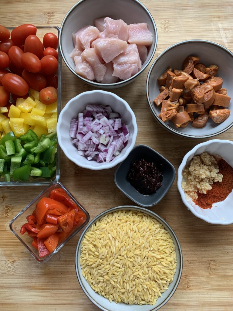 One-Pot Chicken And Chorizo Orzo recipe