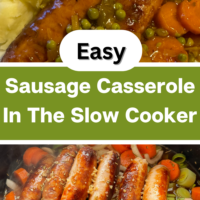 Easy Slow Cooker Sausage Casserole