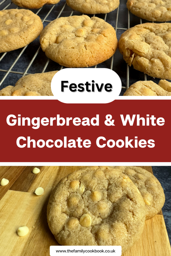 Gingerbread & White Chocolate Cookies