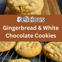 Gingerbread & White Chocolate Cookies