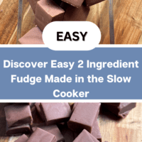 Discover Easy 2 Ingredient Fudge Made in the Slow Cooker