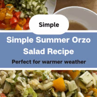 Simple Summer Orzo Salad Recipe