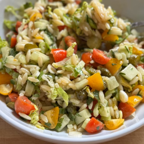 Simple Summer Orzo Salad Recipe