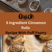 Quick 5 Ingredient Cinnamon Rolls Recipe With Puff Pastry