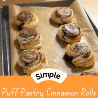 Simple Puff Pastry Cinnamon Rolls Inspired By TikTok Trends